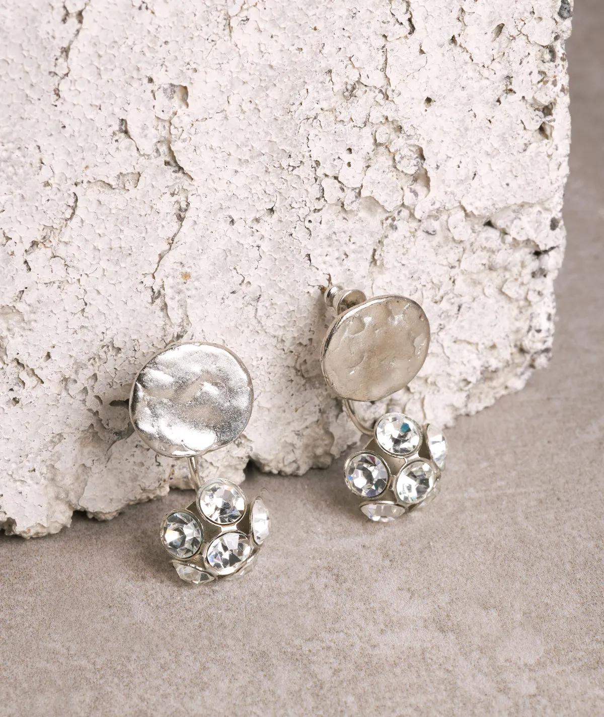 Figus Orecchini Miami Cristal flower silver argento