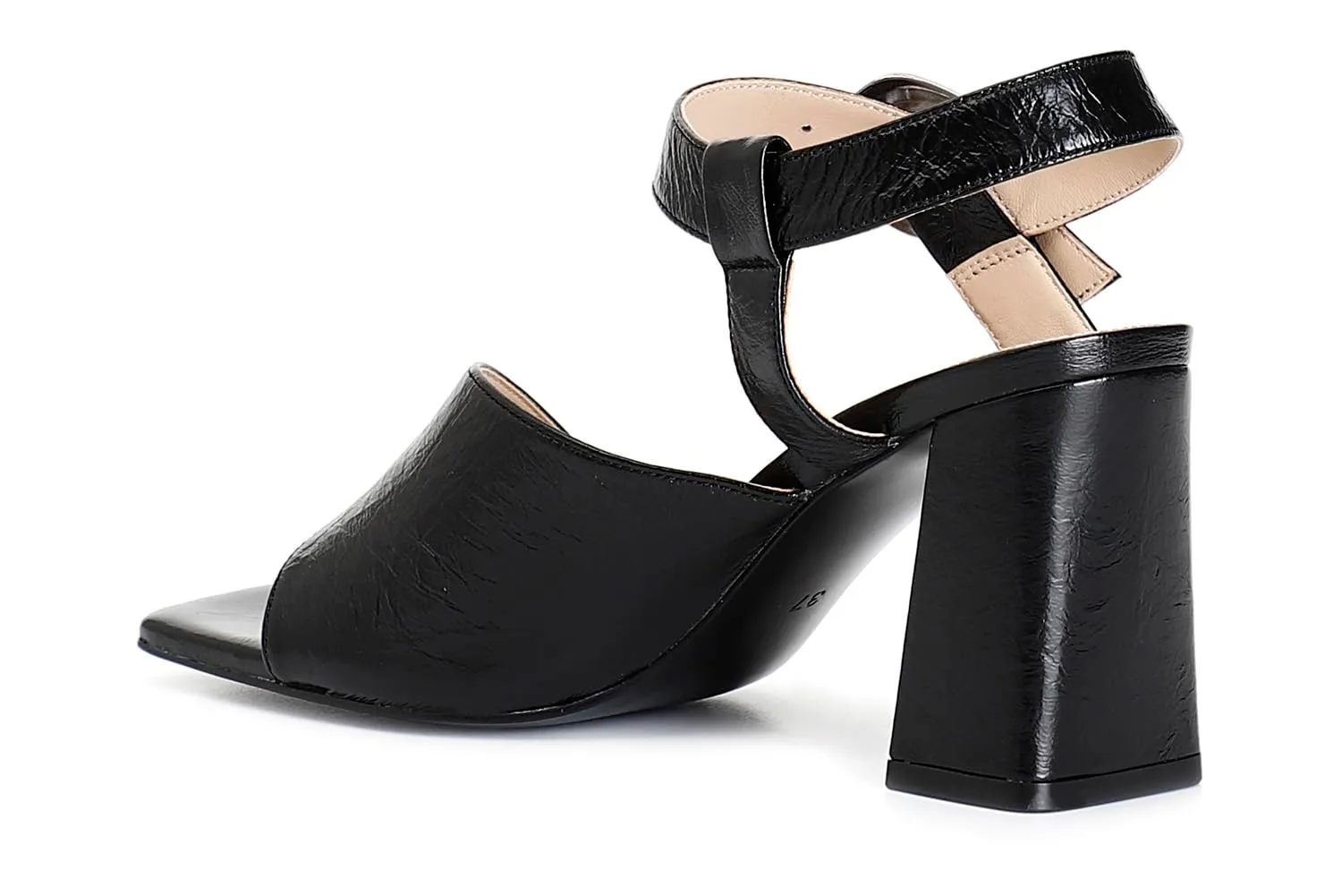 CafèNoir Gilda Sandali Donna Vernice Neri Tacco 8,5 cm 39