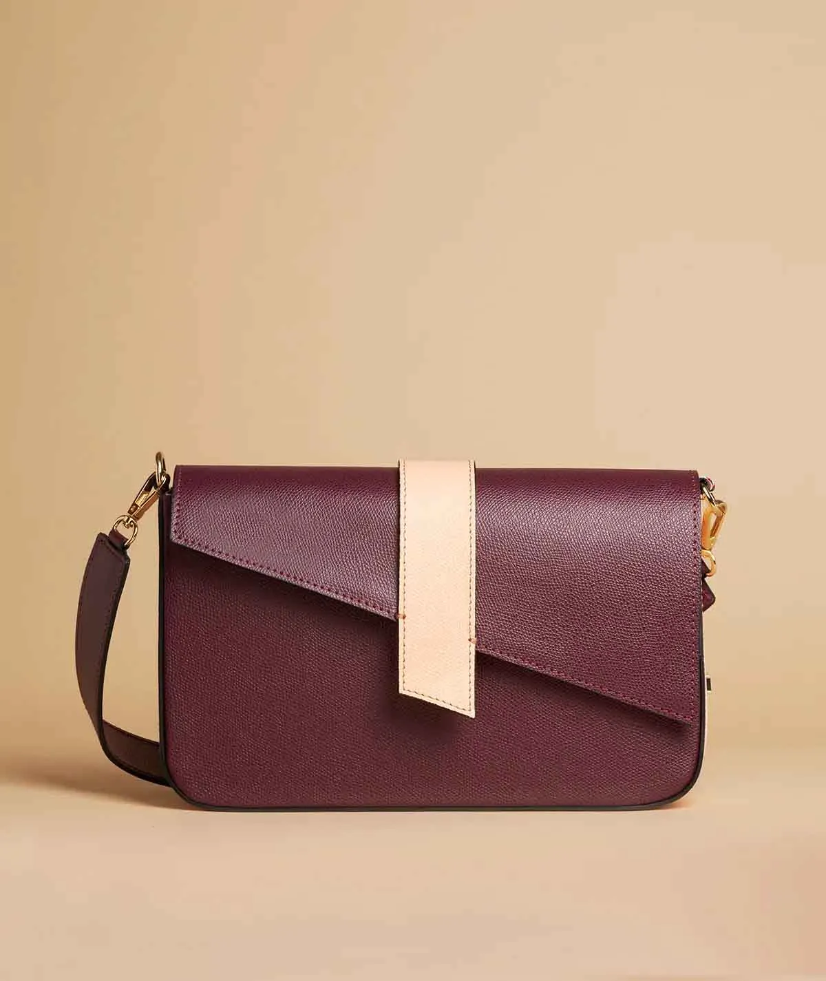 Figus Cherie Bag Big borsa pelle nera geometrica