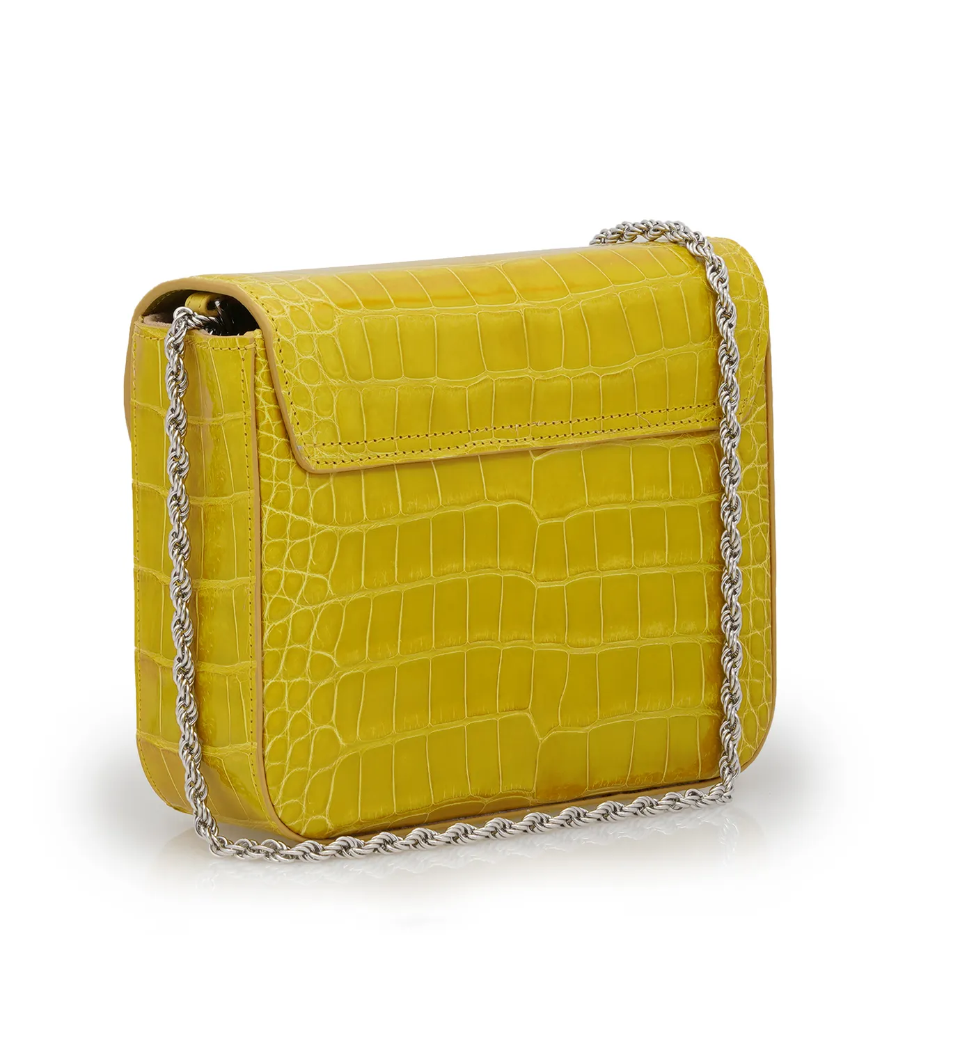 Cardinal Milano First Date Yellow borsa alligatore gialla