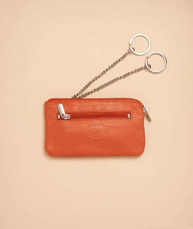 Figus 660 portachiavi con zip arancione