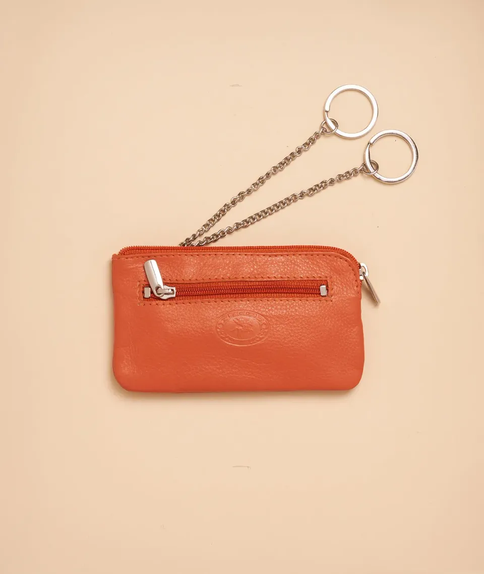 Figus 660 portachiavi con zip arancione