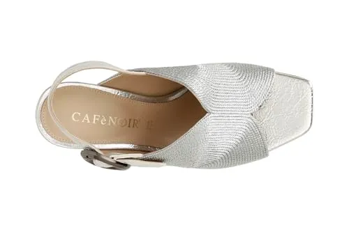 CafèNoir Sandali Sabot Ricamo Laccio 36-40 Tacco