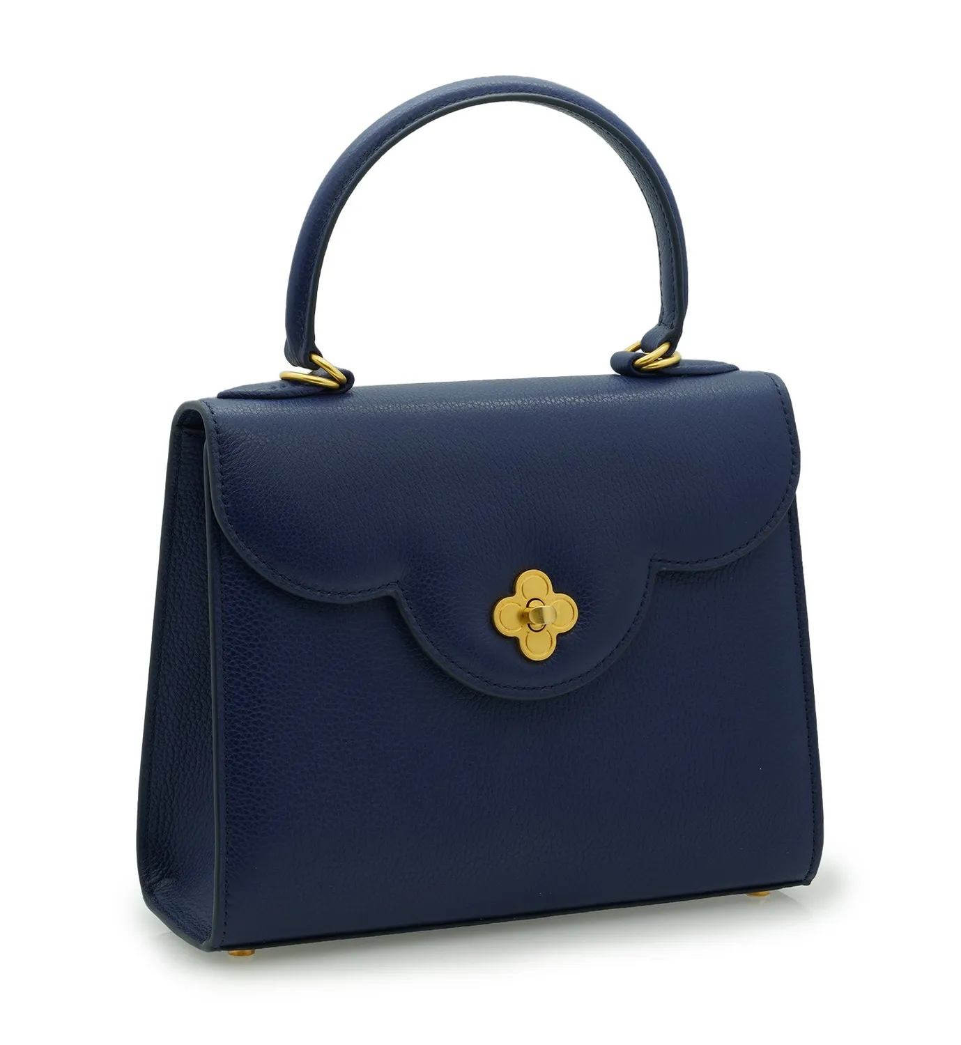 Cardinal Milano First Lady Blue Textured borsa blu martellata