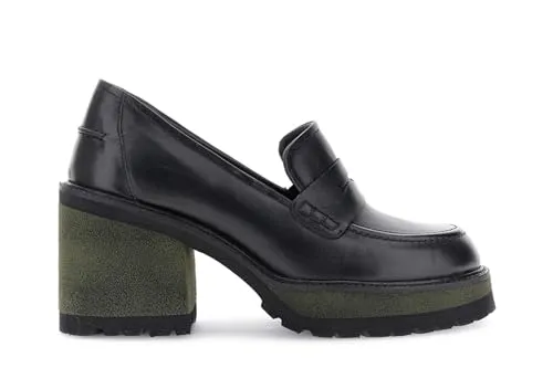 CafèNoir Mocassini Donna Pelle Nero Taglia 39 Tacco 9 cm