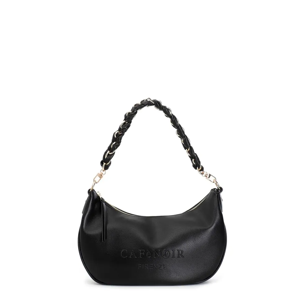 CafèNoir YC0711 sacca nera similpelle catena