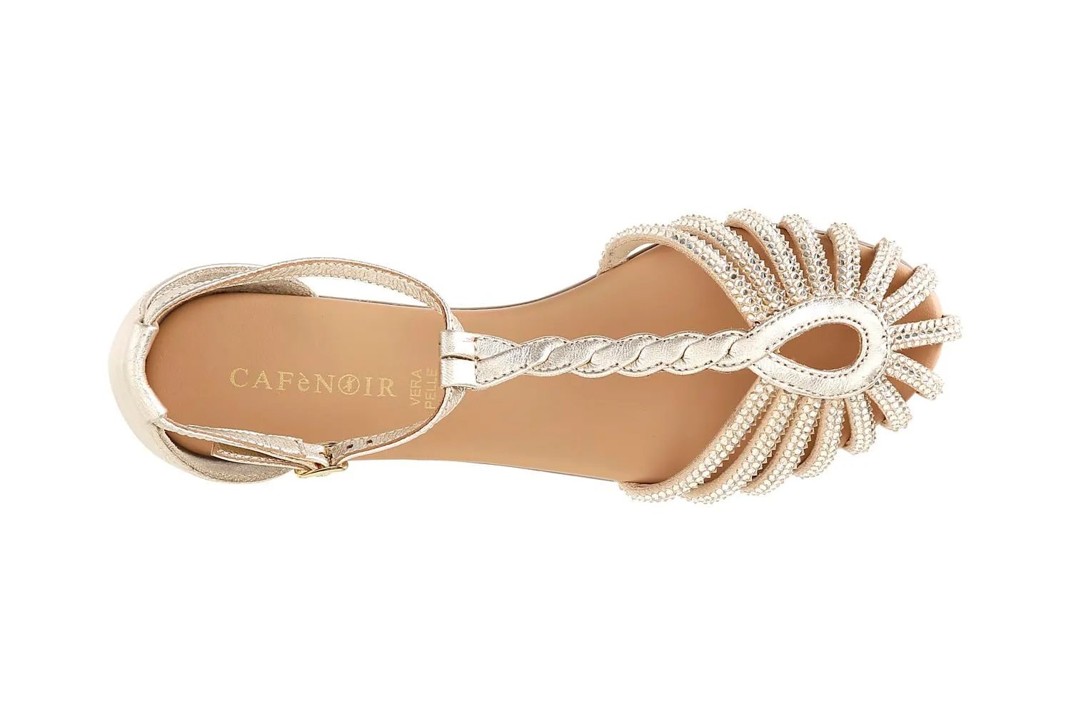 CafèNoir Sandali T Donna Pelle Microstrass