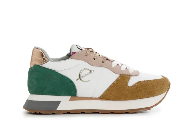 CafèNoir Sneakers Camoscio Tessuto Donna Multi Cipria