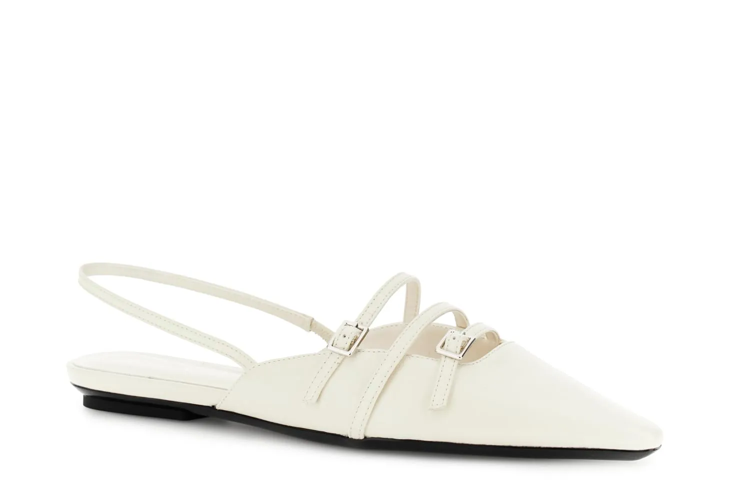 CafèNoir Slingback Pelle Cinturini Donna tacco basso