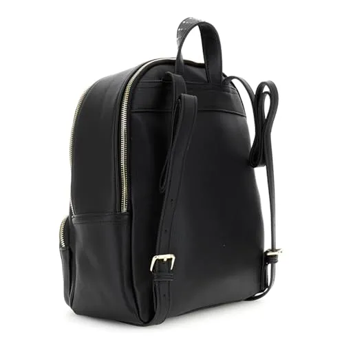 CafèNoir Zaino Donna Nero Borchie Doppia Zip