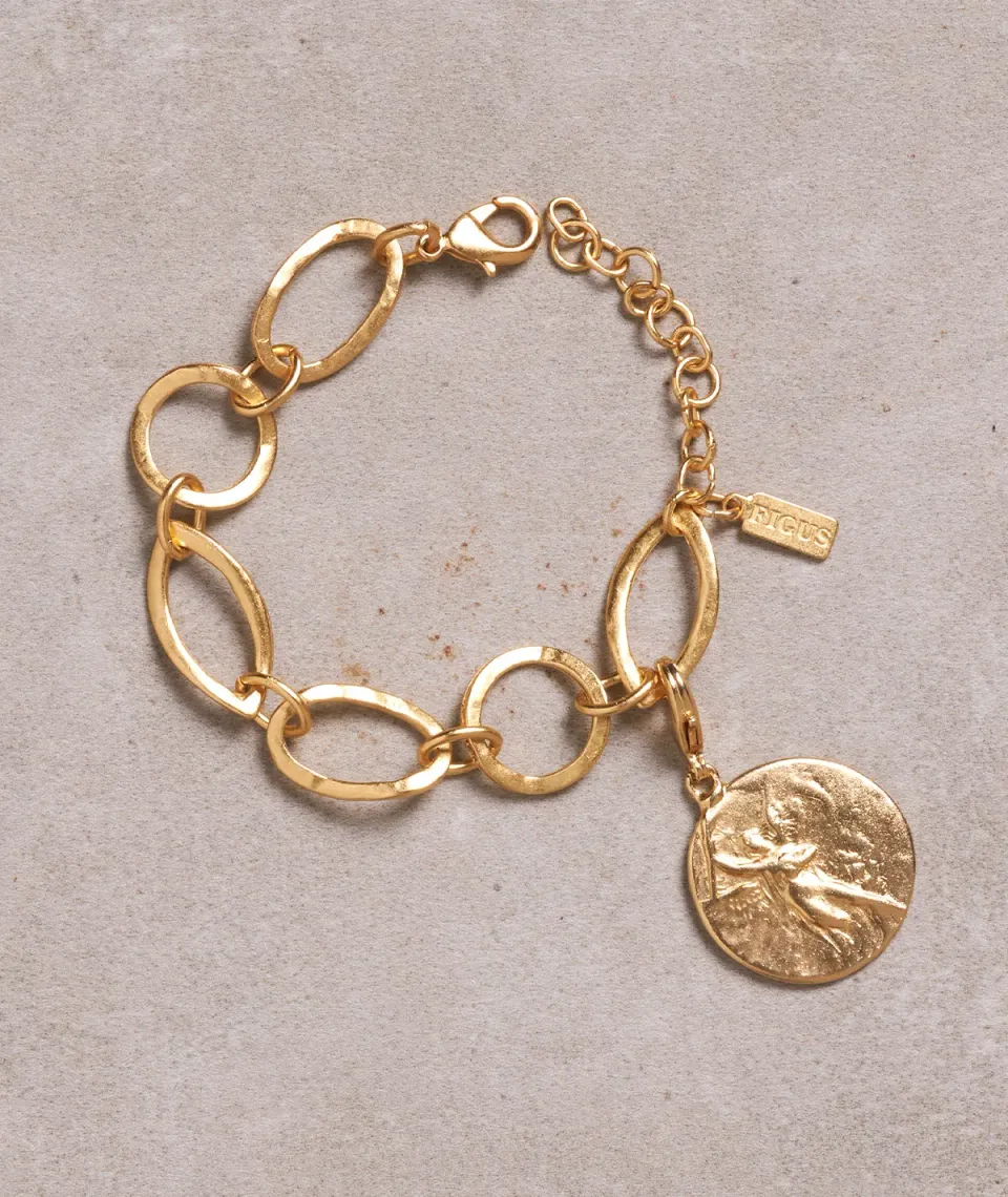 Figus Moneta Gold bracciale oro con lira italiana