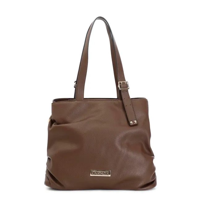 CafèNoir Shopping Marrone Bordature 36x31x14 cm
