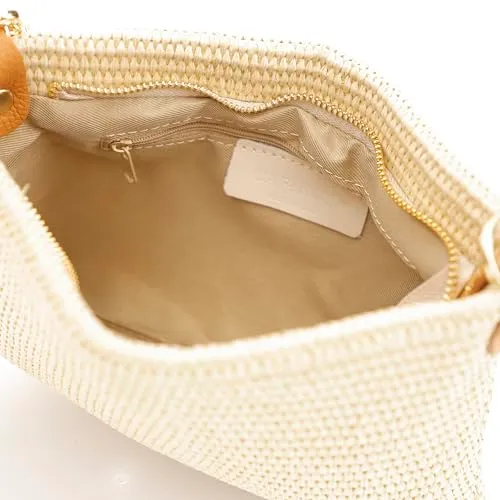 CafèNoir Pochette Raffia Catena Doppia Tracolla