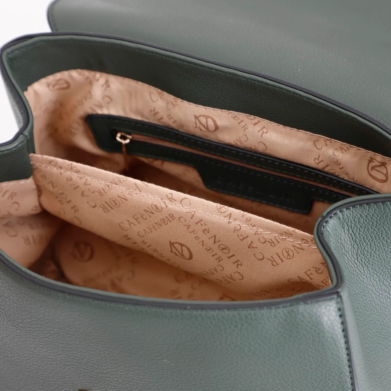 CafèNoir Morsetto Borsa a Mano Verde Verniciato