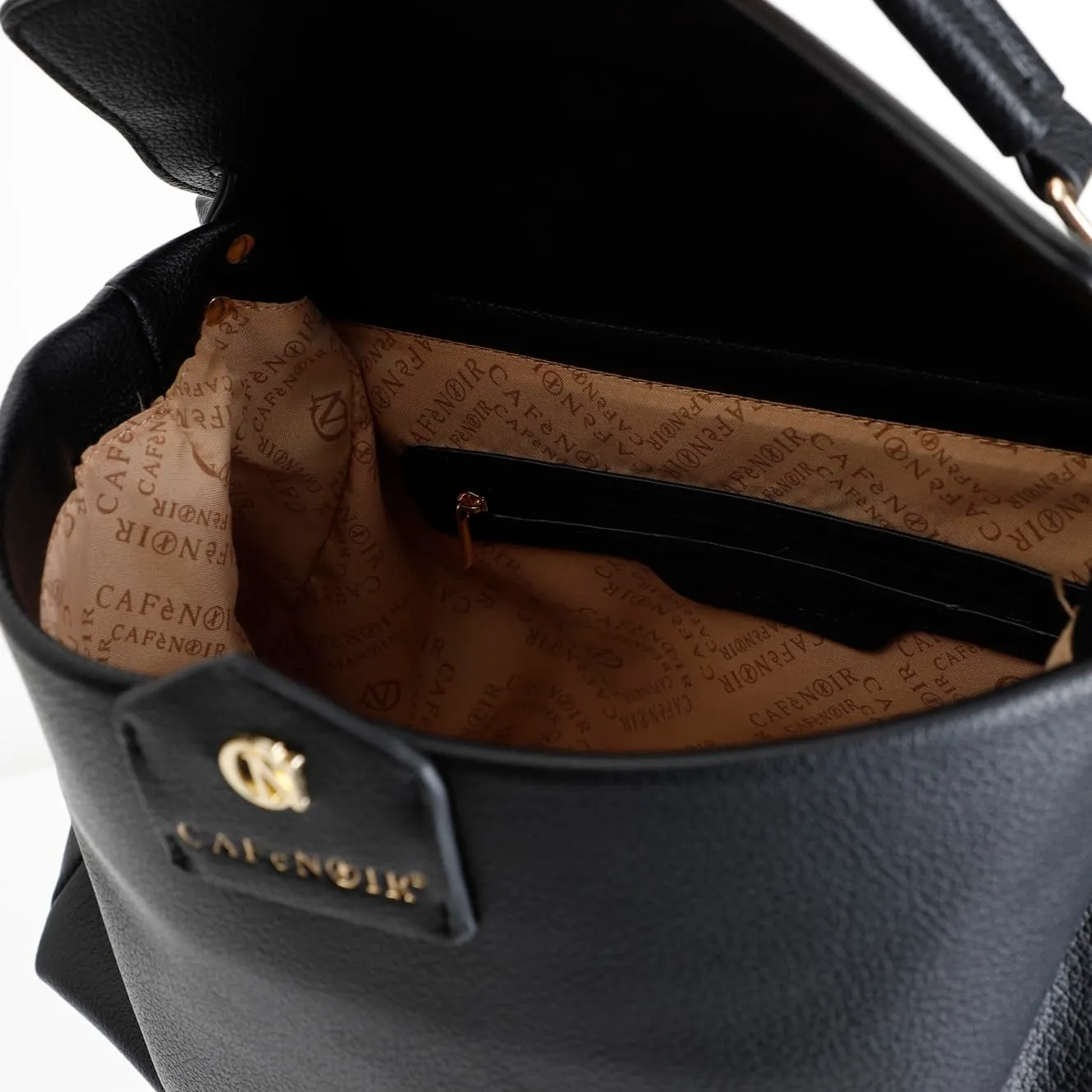 CafèNoir Borsa Catena Tracolla Borsa Pattina Zip Casual