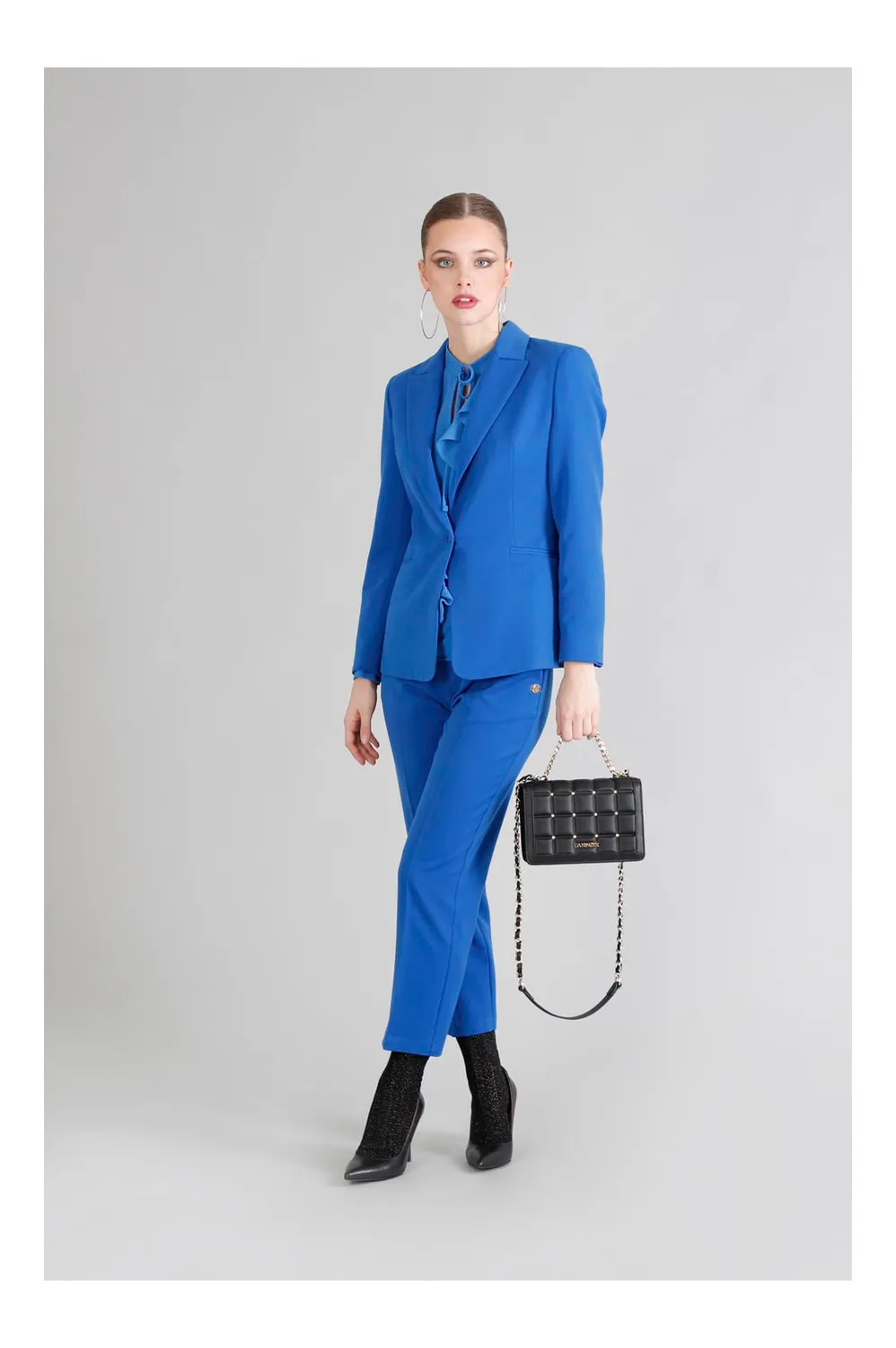 CafèNoir Minibag Donna Trapuntata Borchie Nera