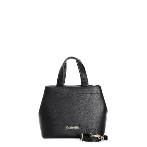 CafèNoir Borsa a Mano Pelle Martellata con Tracolla
