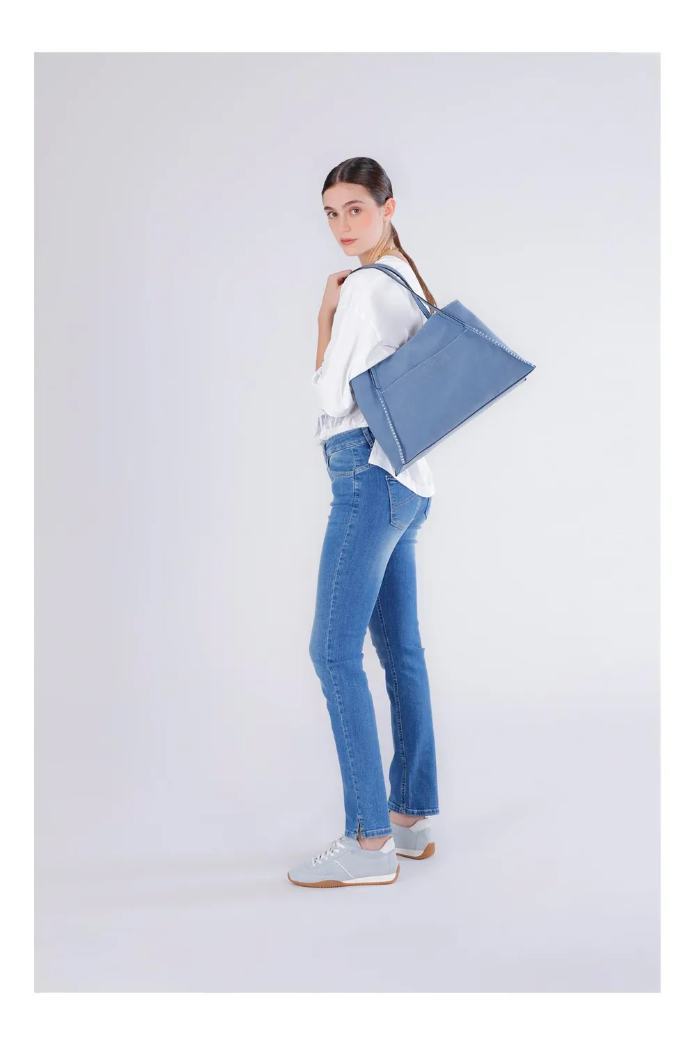 CafèNoir Shopping bag donna avio camoscio tasca