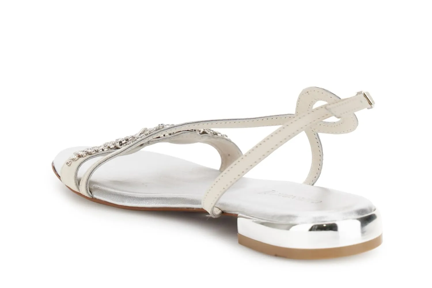 CafèNoir Sandali Fascia Fibbia Sandali Off White 37