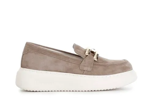 CafèNoir Mocassino Donna in Camoscio Taupe 39 EU Morsetto
