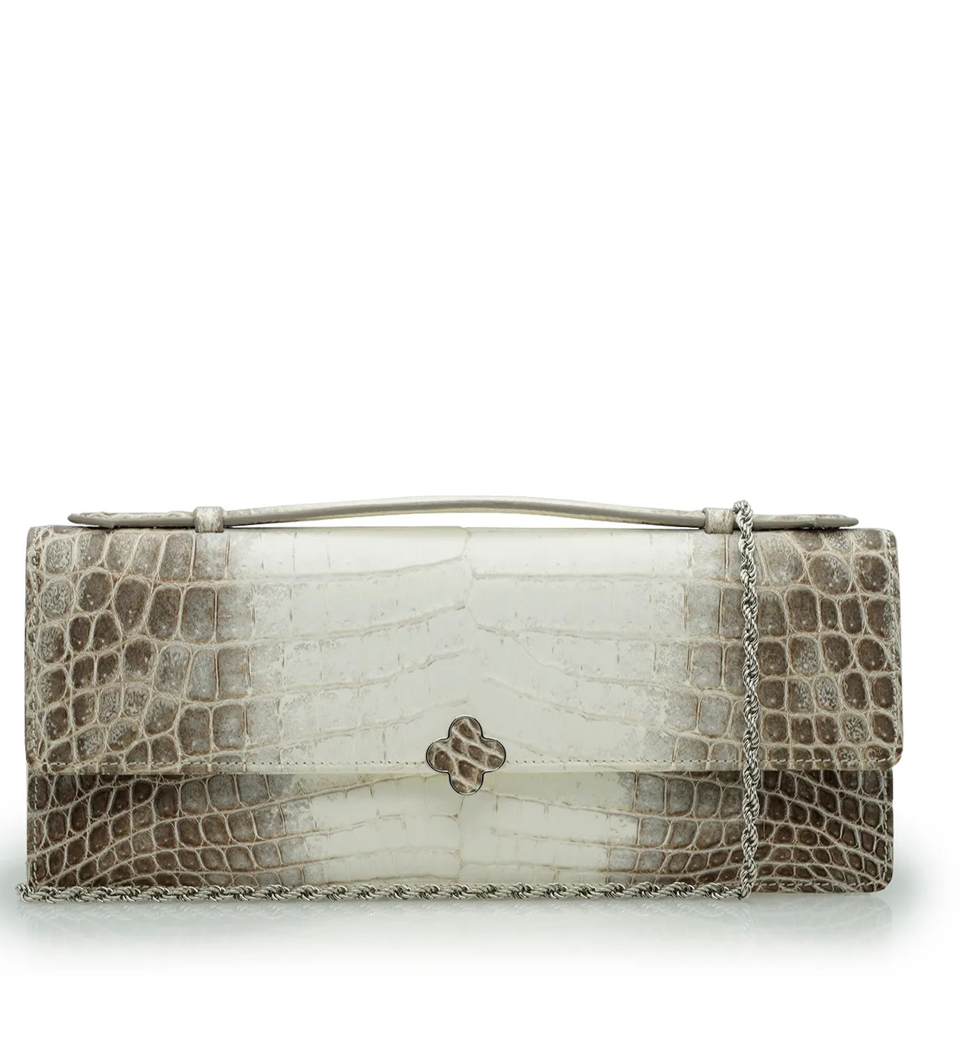 Cardinal Milano Time 22 Himalaya clutch coccodrillo su ordinazione