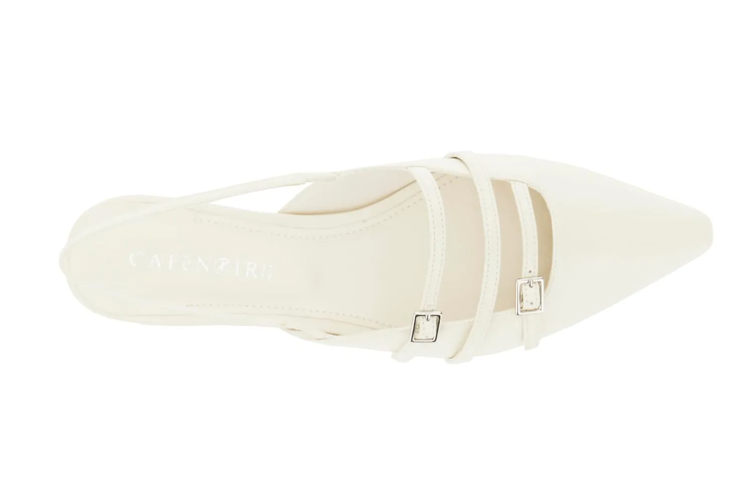 CafèNoir Slingback Pelle Cinturini Donna tacco basso