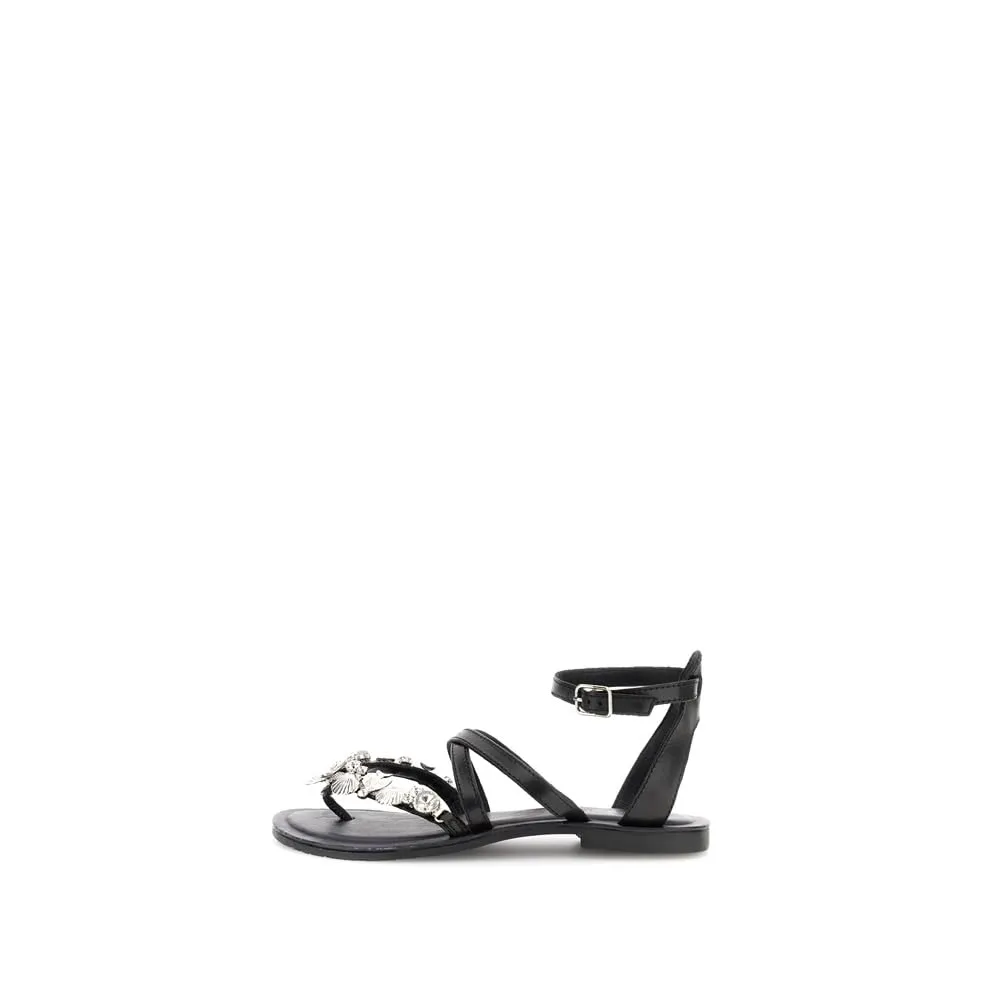 CafèNoir Sandali Infradito Flat Pelle Gioiello Donna