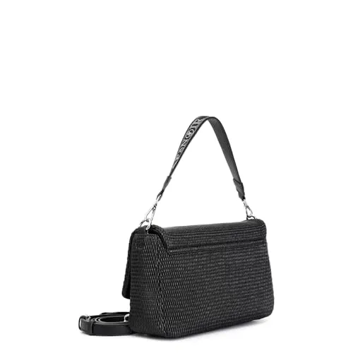 CafèNoir Pattina Matelassé Nera con Nastro Strass