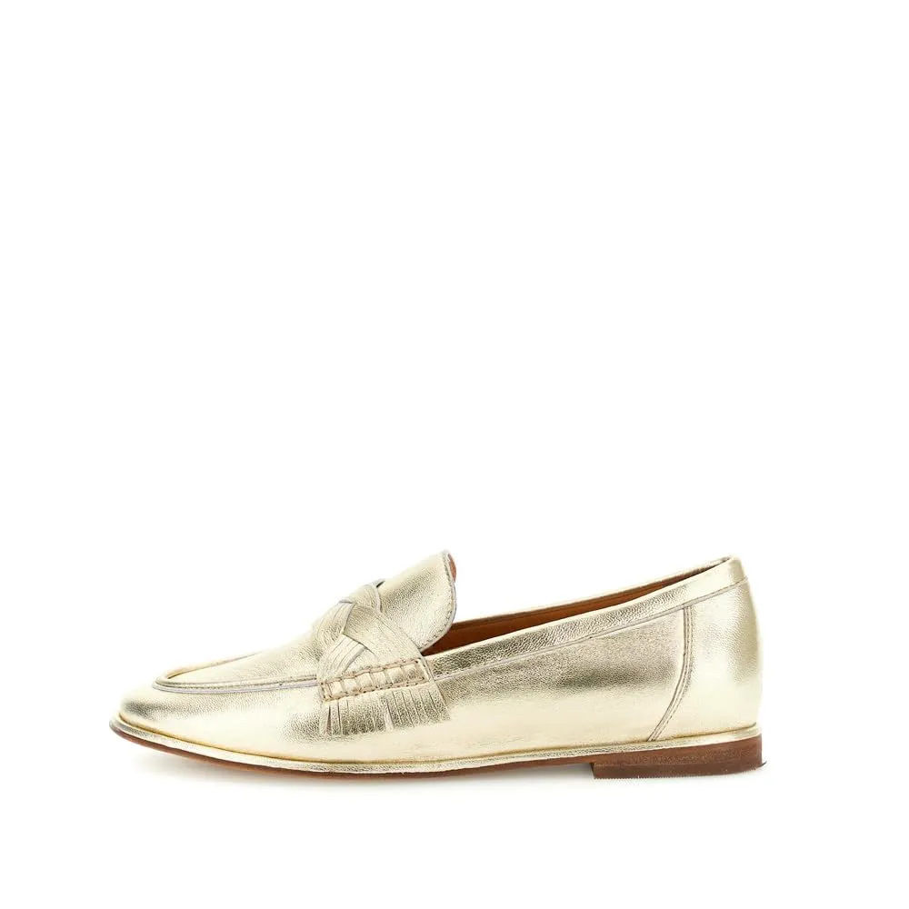 CafèNoir Mocassino Pelle Laminata Donna Argento