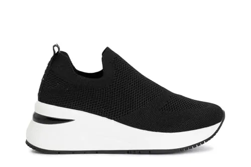 CafèNoir Slip-on Tessuto Elasticizzato con Calzino Nero