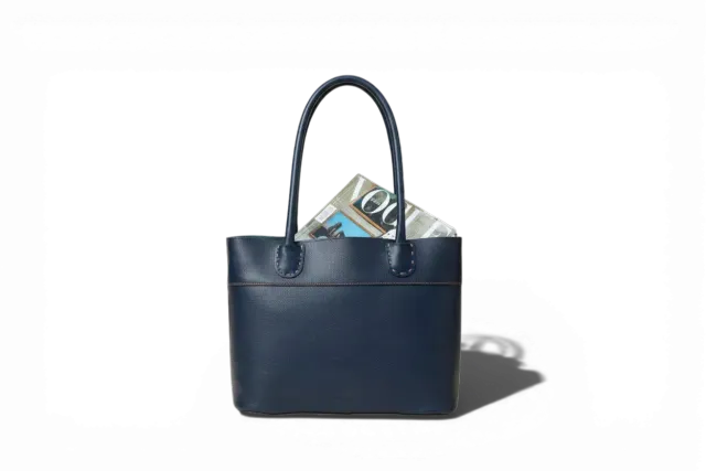 Aigin Milano Handmade Tote Borsa Pelle Miele Divisorio