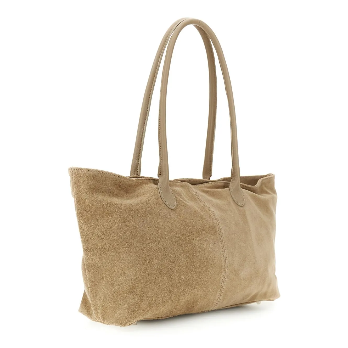 CafèNoir bauletto pelle scamosciata beige donna