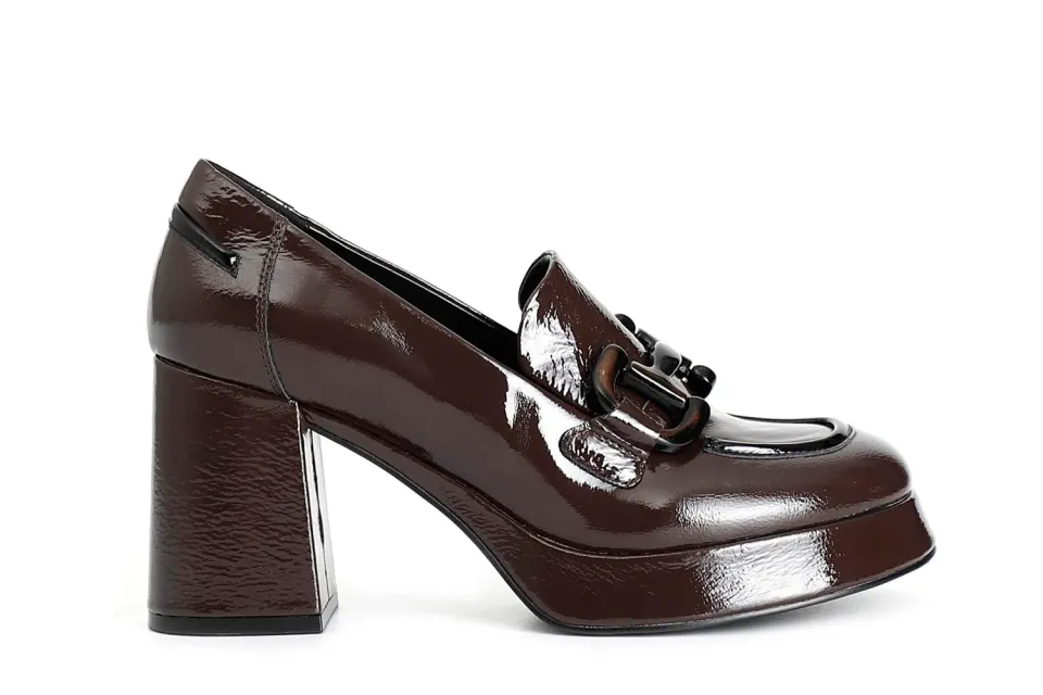 CafèNoir Mocassino Donna Naplak Morsetto Plateau 20 mm