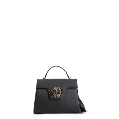 CafèNoir Borsa Saffiano Logo Ovale Tracolla