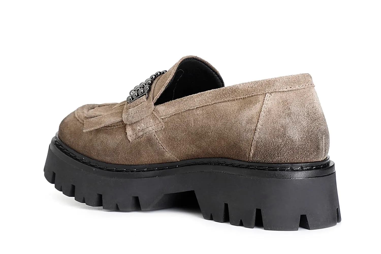 CafèNoir Mocassino Donna Scamosciato Frange Noce 39