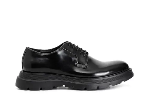 CafèNoir C1RC1001 N001 derby uomo pelle nero platform