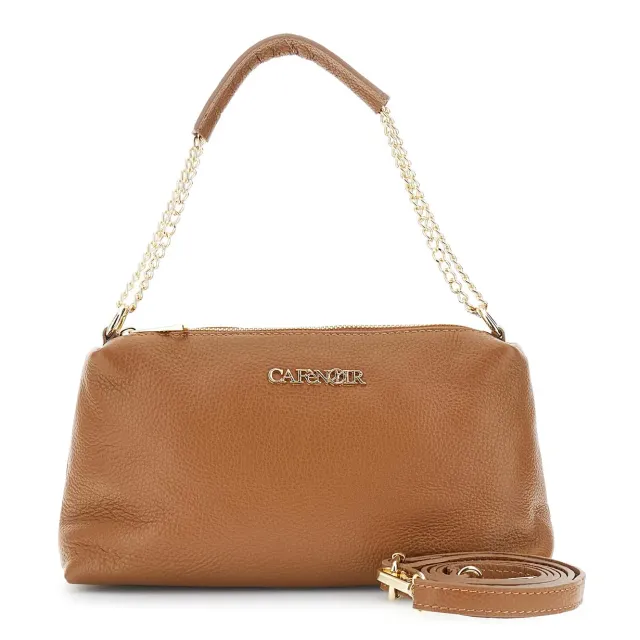 CafèNoir Camera Bag Pelle Cuoio con Catena