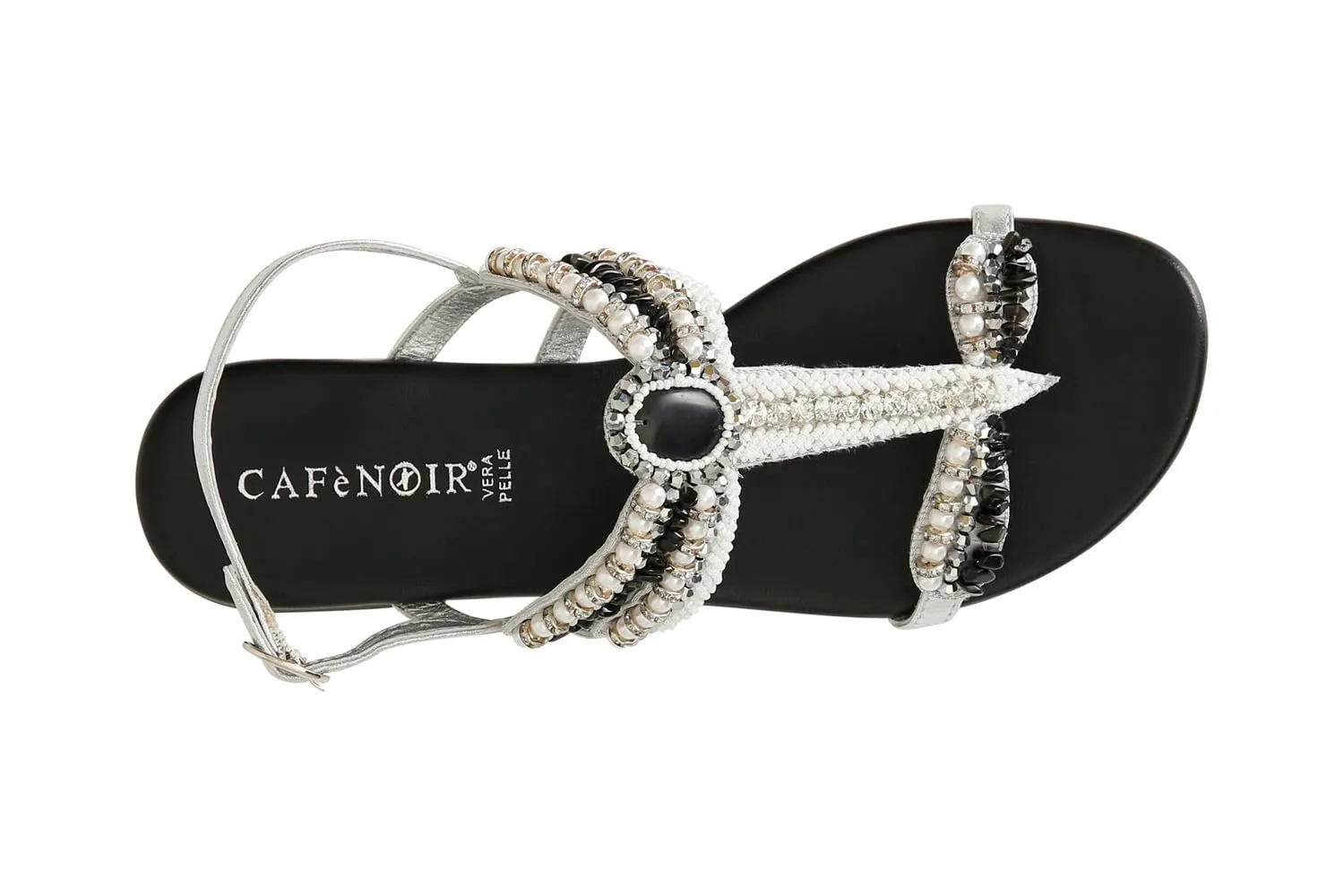 CafèNoir Sandali Libellula Tacco 2 cm Fodera Pelle Multi Nero