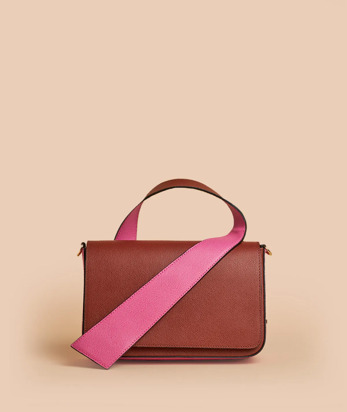 Figus Loop Bag borsa pelle cuoio arancio