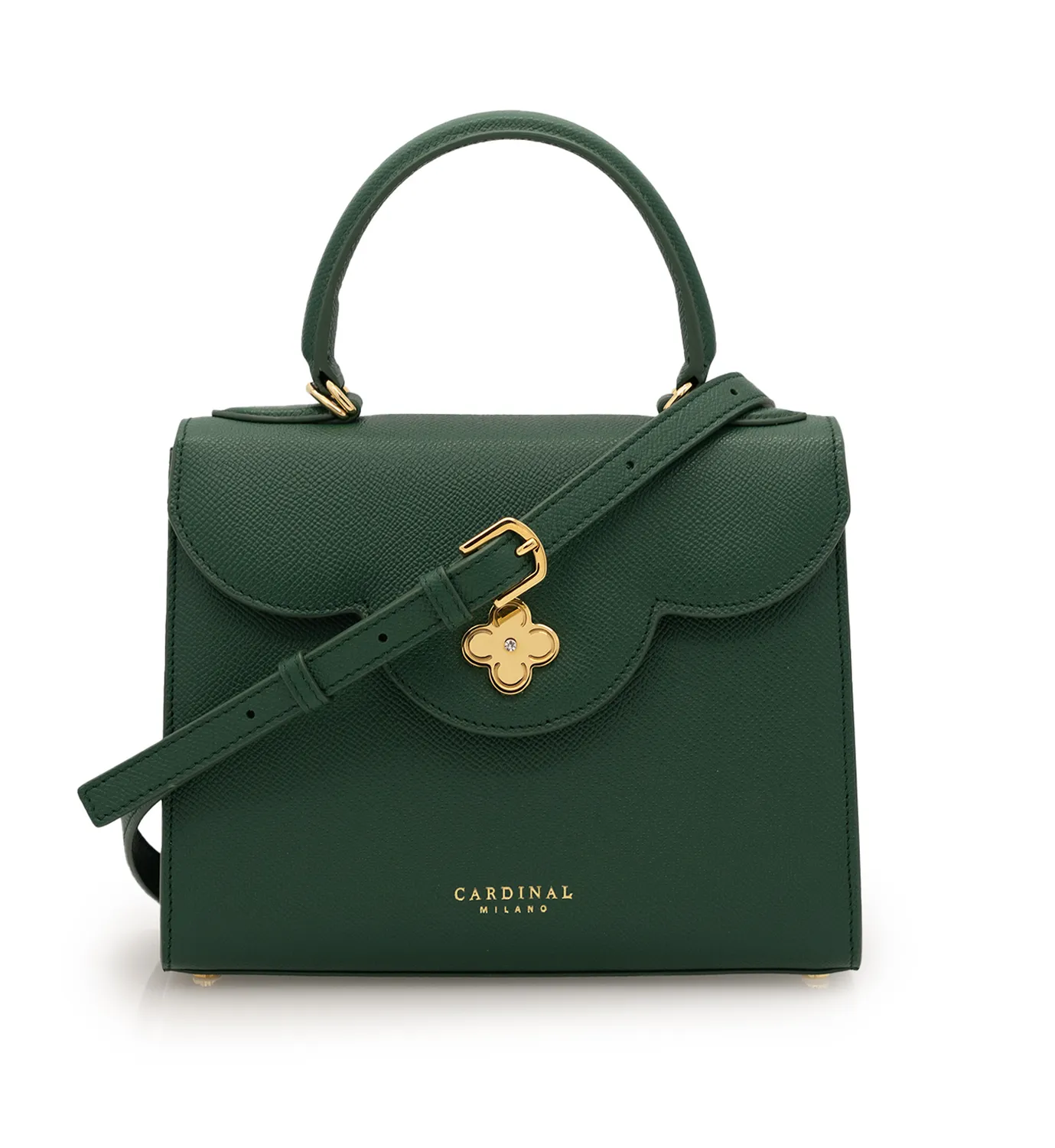 Cardinal Milano First Lady Green Textured borsa verde