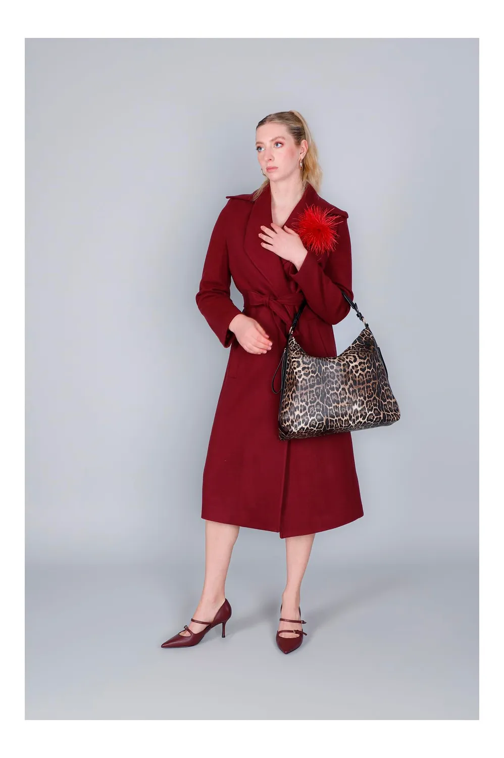 CafèNoir Sacca Leopardo Animalier Borsa Morbida