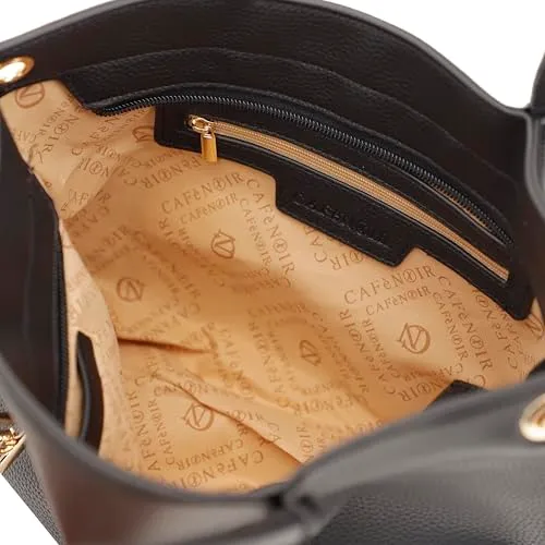 CafèNoir Tote Donna Tracolla Removibile Nera