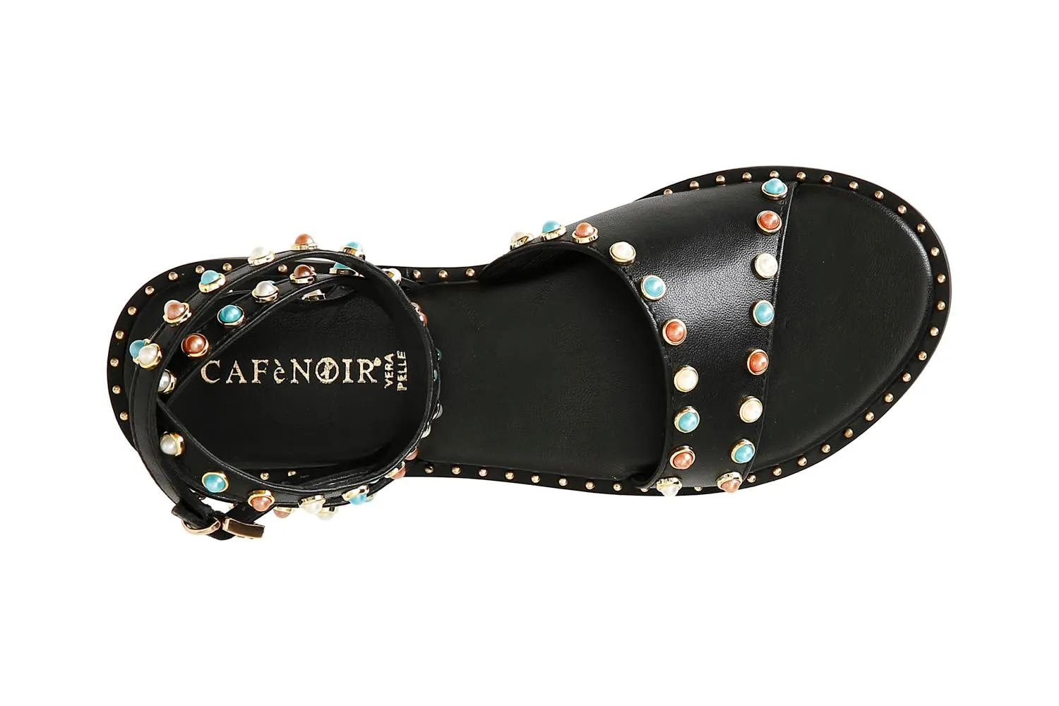 CafèNoir Sandali Asimmetrici Pelle Nero 39