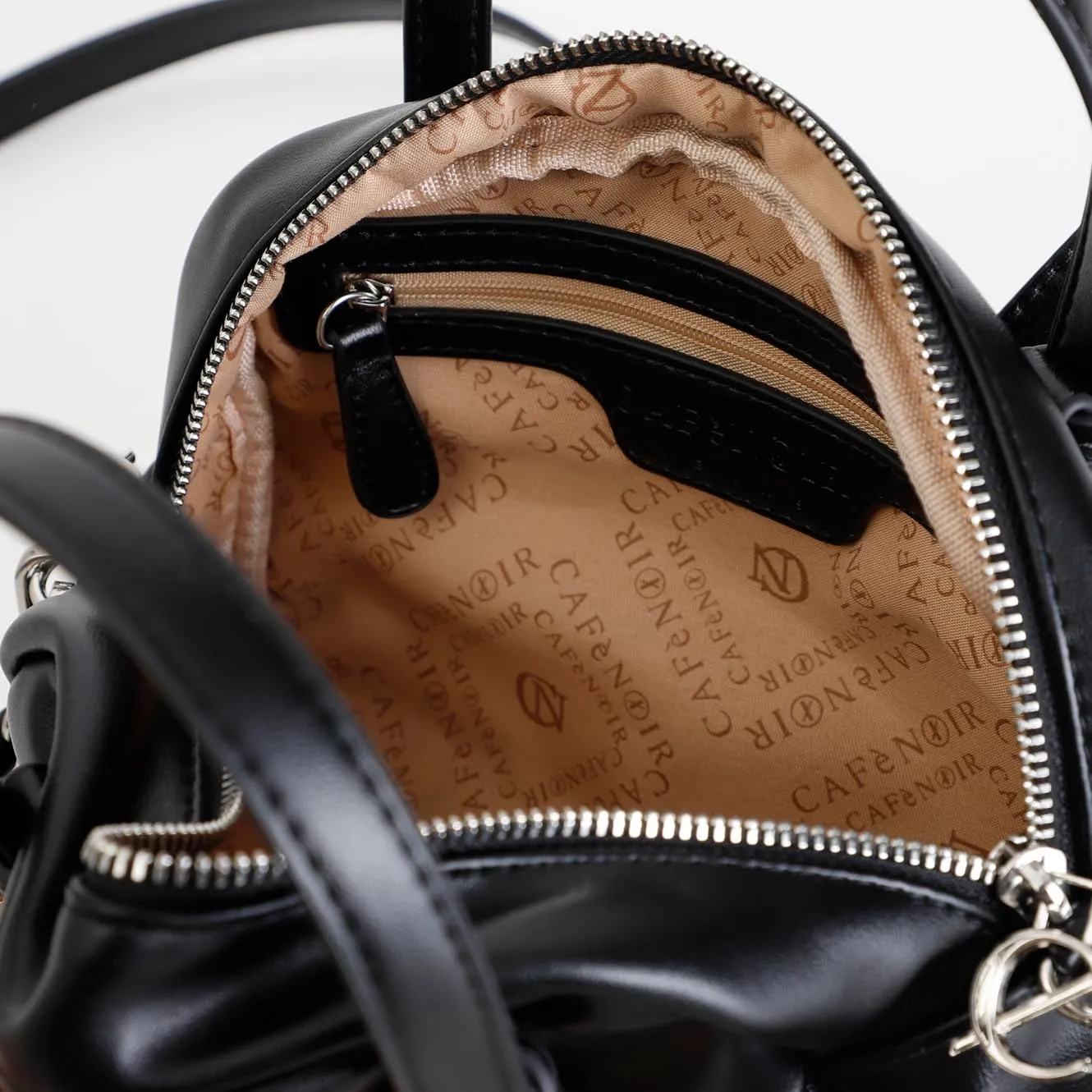 CafèNoir Minibag Nero Tracolla Intrecciata