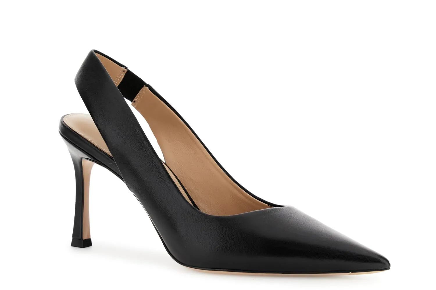 CafèNoir Décolleté Donna in Pelle Nero Slingback 38