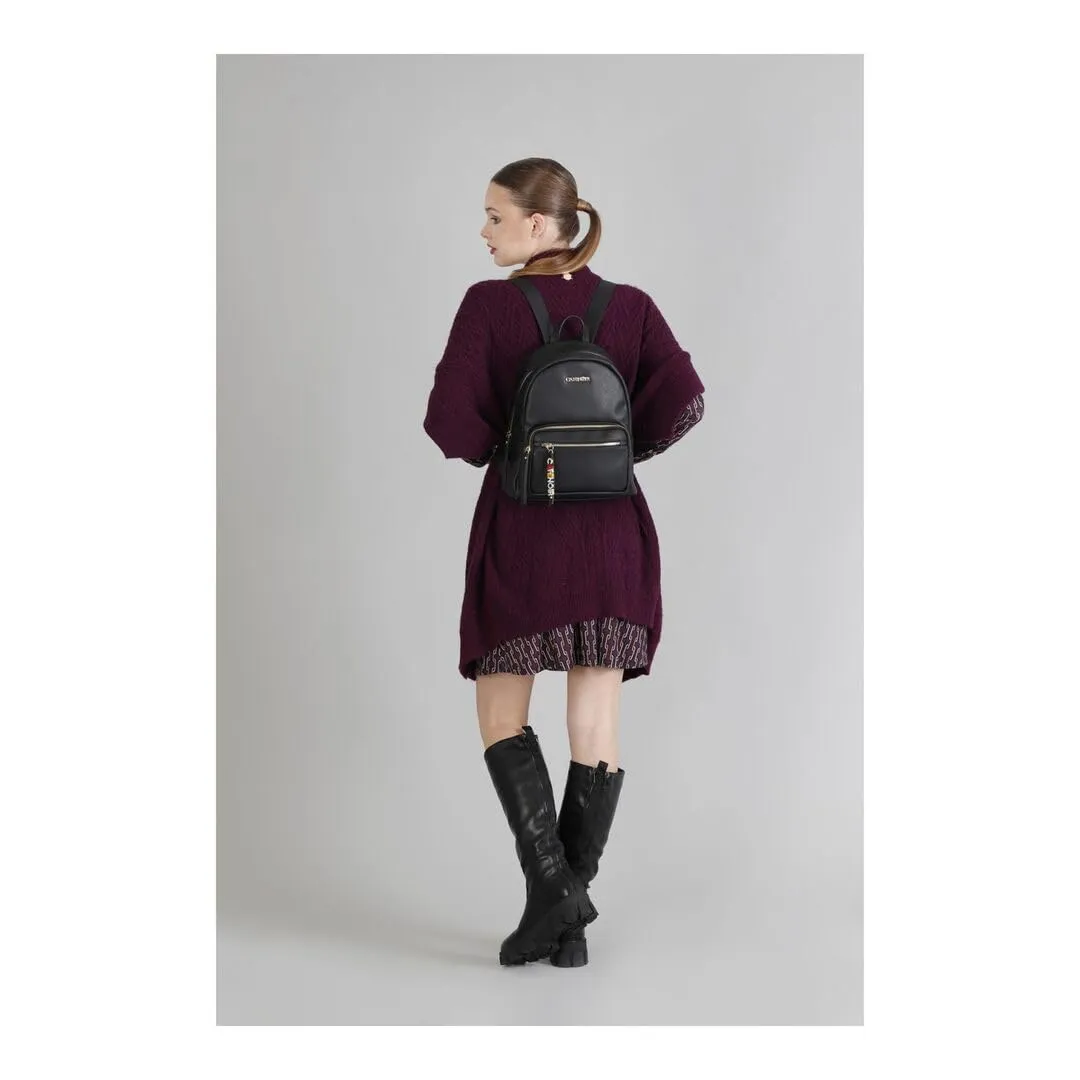CafèNoir Zaino Saffiano Donna Nero Tiralampo