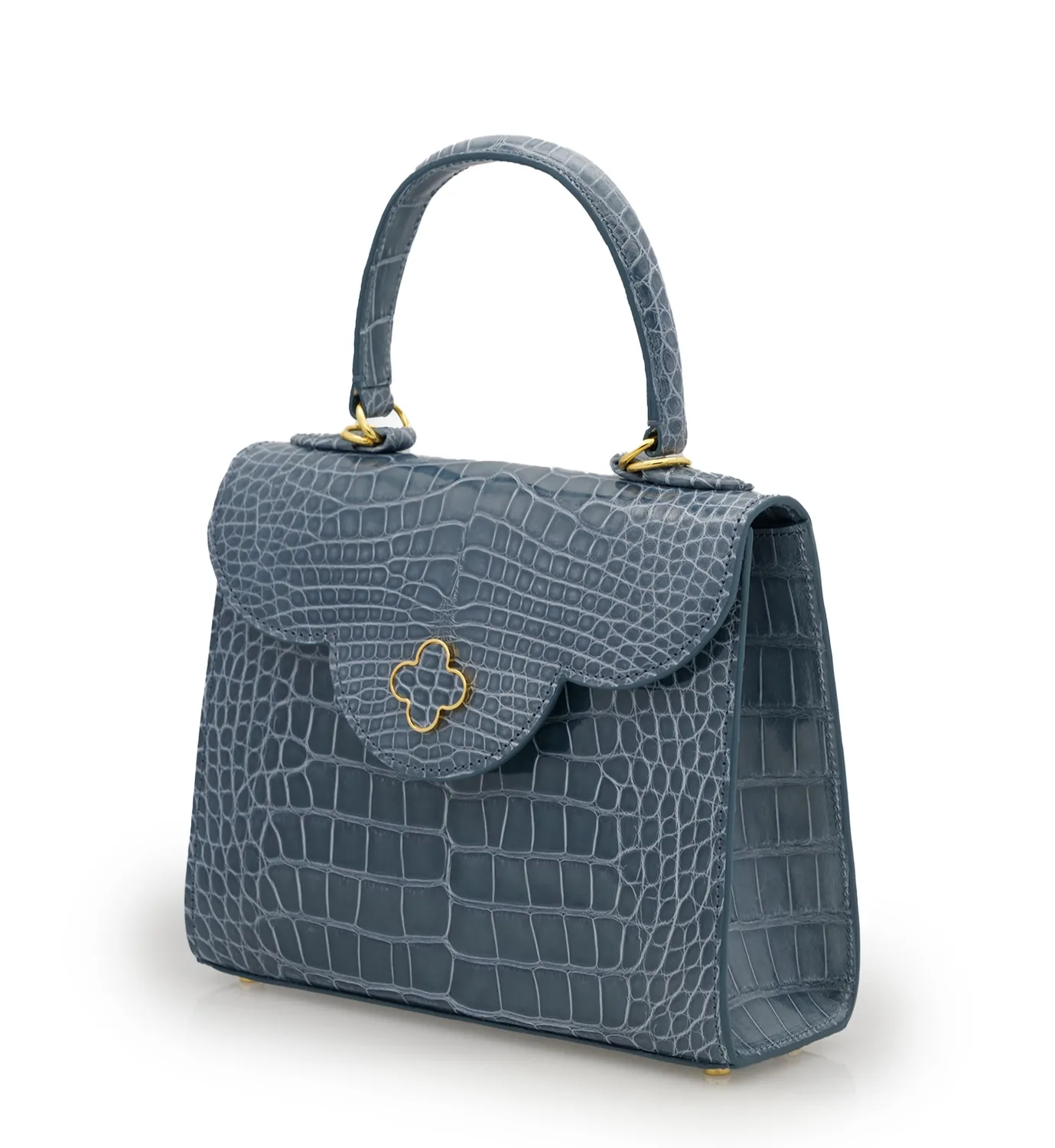 Cardinal Milano First Lady Grey Alligator borsa grigio alligatore