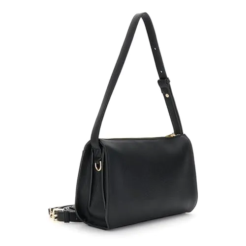 CafèNoir Borsa a Spalla Fibbia Gioiello Nera Donna