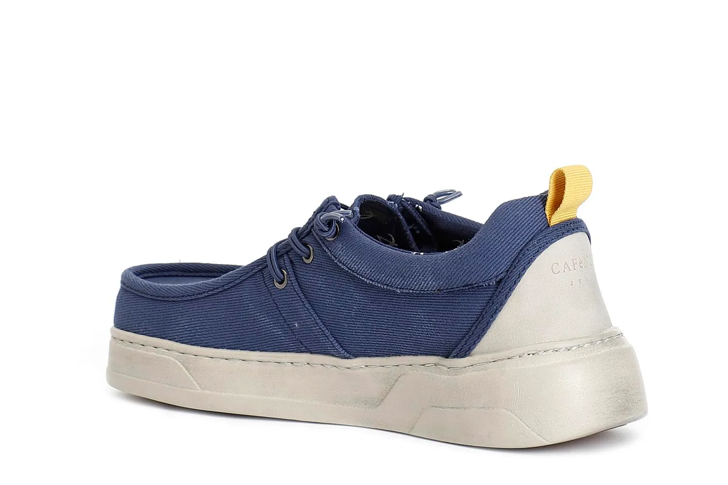 CafèNoir Scarpe Allacciate Uomo in Tessuto Soletta in Pelle