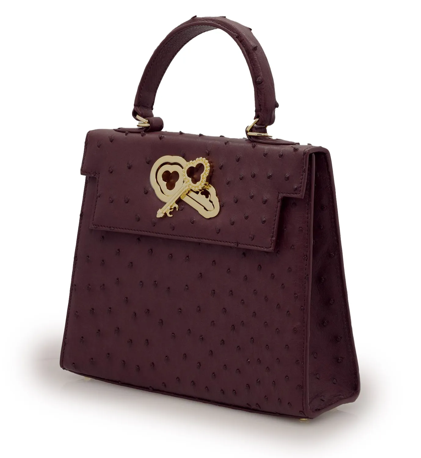 Cardinal Milano Lady Cardinal borsa struzzo bordeaux